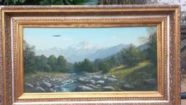 Paisaje cordillerano · óleo — antes