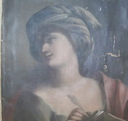 Sibila · óleo sobre tela — antes